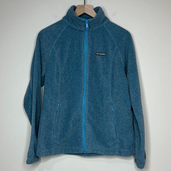 Columbia Sportswear Blue Fleece Jacket Size L - Picture 1 of 8
